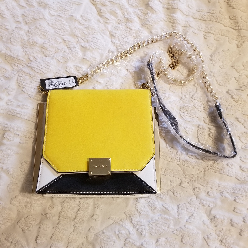 Bebe colorblock crossbody purse